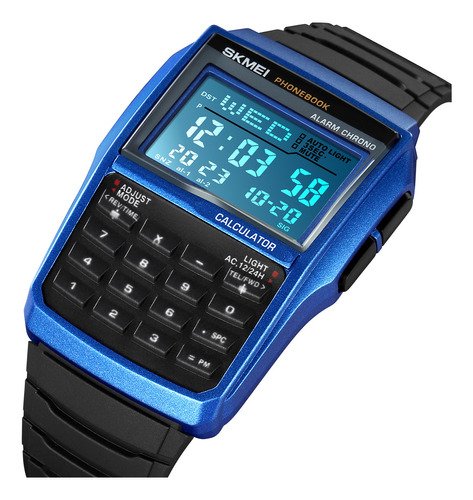 Reloj Skmei Digital Hombre Caballero Calculadora Agenta 2255