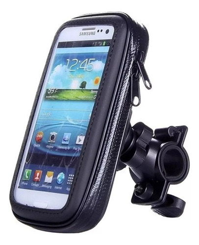 Soporte Funda Porta Celular Impermeable Tactil Moto Bici - M