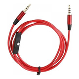 Cable Auxiliar 3.5 Mm Con Micrófono Manos Libres Control 1 M