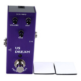 Pedal De Distorsión Para Guitarra, Efecto, Carcasa Metálica,