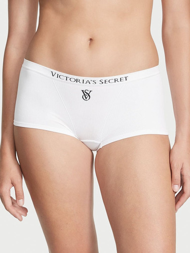 Calcinha Victorias Secret Comfort Logo Vs Boyshort Panty