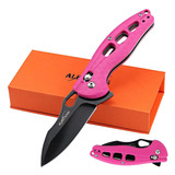 Cuchillo Navaja Plegable De Bolsillo Rosa | Albatross Fk036