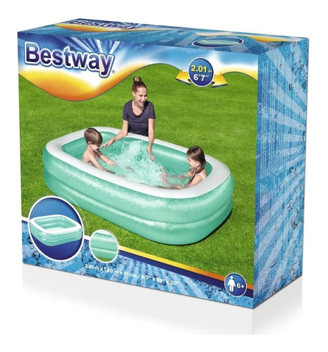 Pileta Inflable Rectangular 2 Metros 54005 Bestway