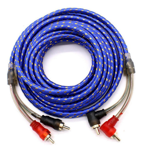 Cable Rca 5 Metros Cobre Para Amplificador Estéreo Subwoofer