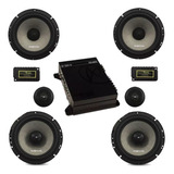 Combo Audiophonic Coaxial Cs 650 + Duas Vias Ks 6.2 + Hp4000