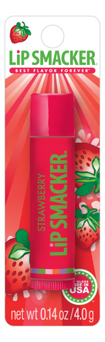 Lip Smacker Bálsamo Labial Saborizado, Sabor A Fresa, Mate.