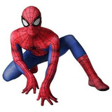 Adultos Spiderman Traje De Cosplay Medias Rojo Azul Disfraz1