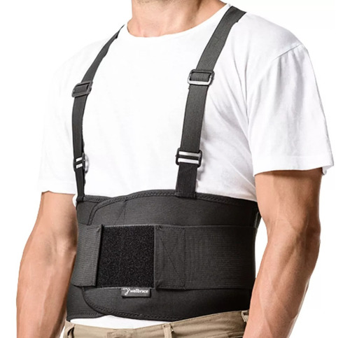 Faja Trabajo Lumbar Espalda Seguridad Ballenada Reforzada