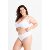 Kit Sutiã+calcinha Amamentação Algodão Plus Size 48 Ao 56. 