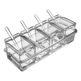 4 Especieros Organizador Multiusos Cocina Especias Salsero