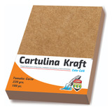 Papel Cartulina Kraft Tamaño Carta 100 Pz Invitaciones 220gr
