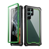 Funda Poetic Serie Guardian Para Galaxy S22 Ultra Verde/cl