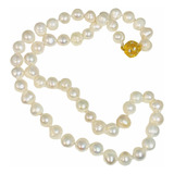 Collar Perlas Cultivadas Blancas Akoya Genuinas 8-9mm 49cm