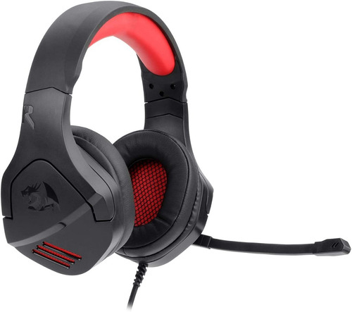 Headset Gamer Redragon Theseus Led Vermelho - H250