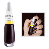 Esmalte Impala Coffee Marrom Escuro Cremoso Longa Duração