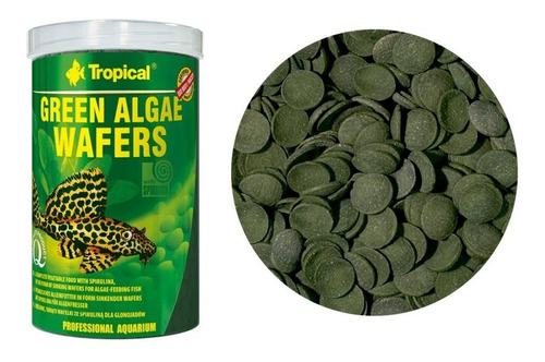 Ração Tropical Green Algae Wafers 113g Para Peixes De Fundo