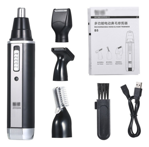 X 4 En 1 Eléctrico Nariz Cabello Trimmer Hombres Recargable