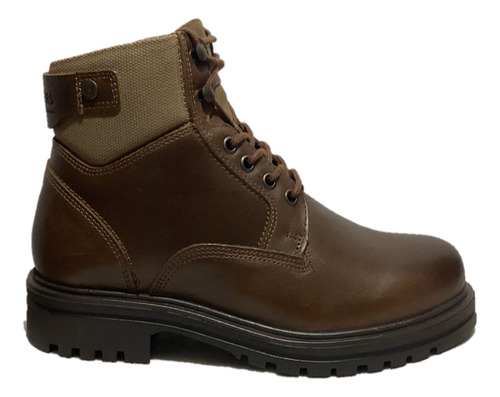 Bota Dockers D221611 Piel Marron Suela Tr Ligero Forro Texti