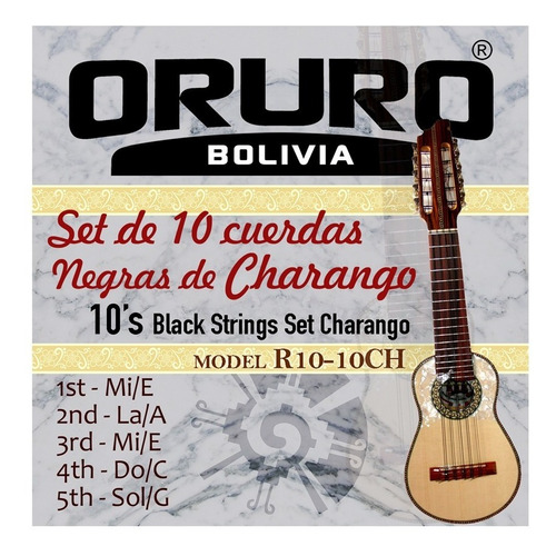 Set De 10 Cuerdas Para Charango Mod R10-10ch Oruro