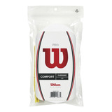 Pack X30 Cubregrips Wilson Pro Confort Overgrip Liso Blanco 