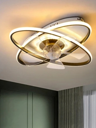  Lámpara Ventilador  Luz Led Para Techo Diceño Moderno 110v