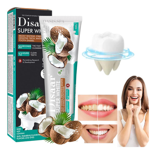 Pasta Dental Sin Fluor De Coco 99% Natural Organica