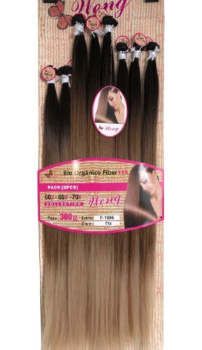  Cabelo Orgânico Weng Liso 70cm 270g 8 Telas + 18 Tic Tac