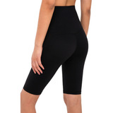 Leggings Cortos Sin Costura Mujer Fitness Yoga Run-negro