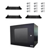 Mini Rack Organizador 8u Acrílica Para Dvr + 3 Bandeja