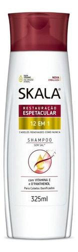 Shampoo Para Cabelo 12 Em 1 Vegano Sem Sal Skala 325ml
