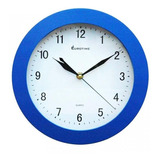 Reloj Pared Eurotime Mod 996/1800 Redondo Analogico Azul