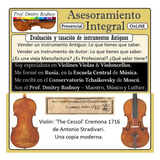 Tasación Violín Viola Violoncello Violonchelo - Prof. Rodnoy