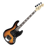 Baixo 4 Cordas Michael Jazz Bass Bm675n Sunburst Black