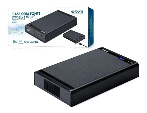 Case Externo P/ Hd 3.5 Sata Pc Computador Usb 3.0 Gaveta