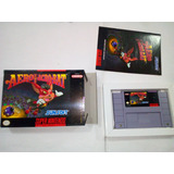 Aero The Acrobat De Snes Super Nintendo Caja Instructivo 