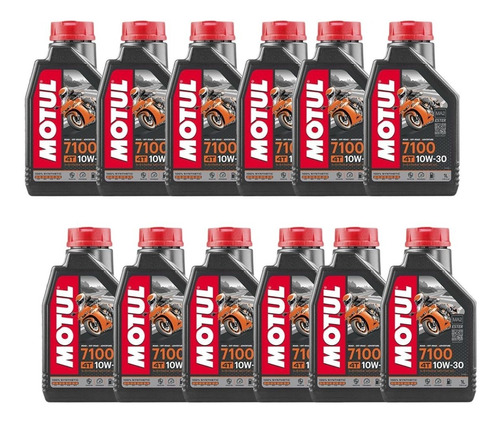 Aceite De Motor A Gasolina 4tiempos Motul 7100 10w30 1l 12pz