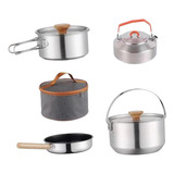 Set De Cocina Para Acampar, Sartén De Acero Inoxidable [u]