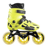 Patines Canariam Xpider Amarillo Chasis Rex 3x110