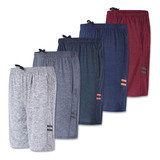 Paquete De 5 Pantalones Cortos Deportivos Dry-fit De Balonc.