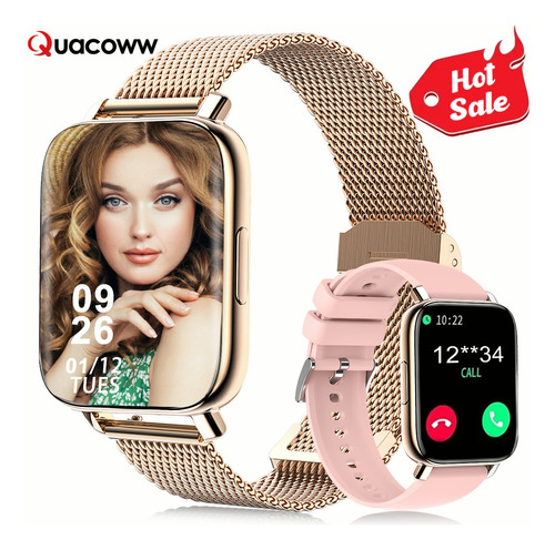 Smartwatch Mujer 1.85 Reloj Inteligente Reloj Impermeable