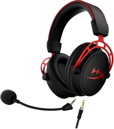 Fones De Ouvido Para Jogadores Hyperx Cloud Alpha Hx-hsca Em Preto E Vermelho