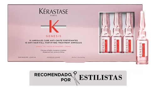 Tratamiento Anti-caída Kérastase Génesis 10 Ampollas - 60ml