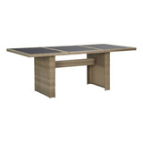 Vidaxl Mesa De Comedor De Jardín Marrón 78.7 X 39.4 X 29..