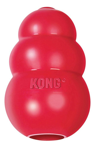 Kong Classic Large Juguete Rellenable Alimento Snack Perros Color Rojo