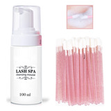 Shampoo Para Extension De Pestañas + 50 Lip Brush Glitter