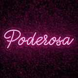Painel Neon Led Poderosa Decoração Festa Cor Rosa 110v/220v