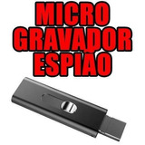 Gravador Audio Micro Escuta De Profissional Grava Voz D