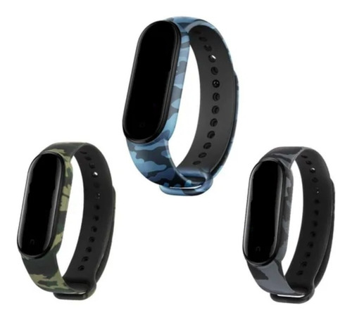 Pack 3 Correas Xiaomi Mi Band 6 Camuflaje Militar