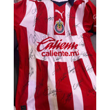 Playera Autografiada De Las Chivas