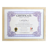 Marco Para Certificado Documento Diploma Vidrio 28x35.5 Cm